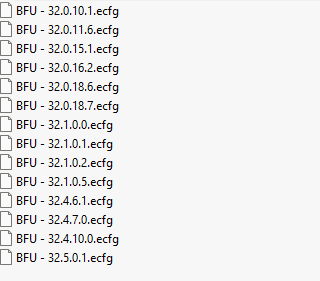 BFU ecfg files